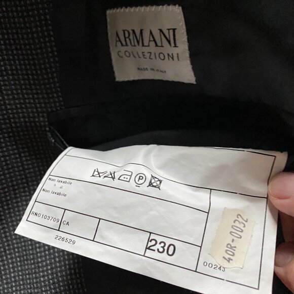 Armani Collezioni Wool 2 Button Sport Coat Jacket 40 R - Picture 10 of 15